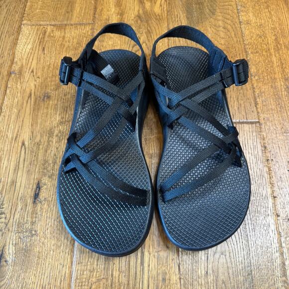 Chaco Shoes - Chaco Hiking Sandals Womens 10 Classic Strappy Black Hook & Loop J105798W